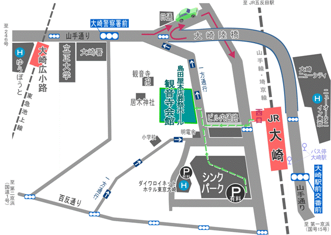 大崎駅周辺マップ